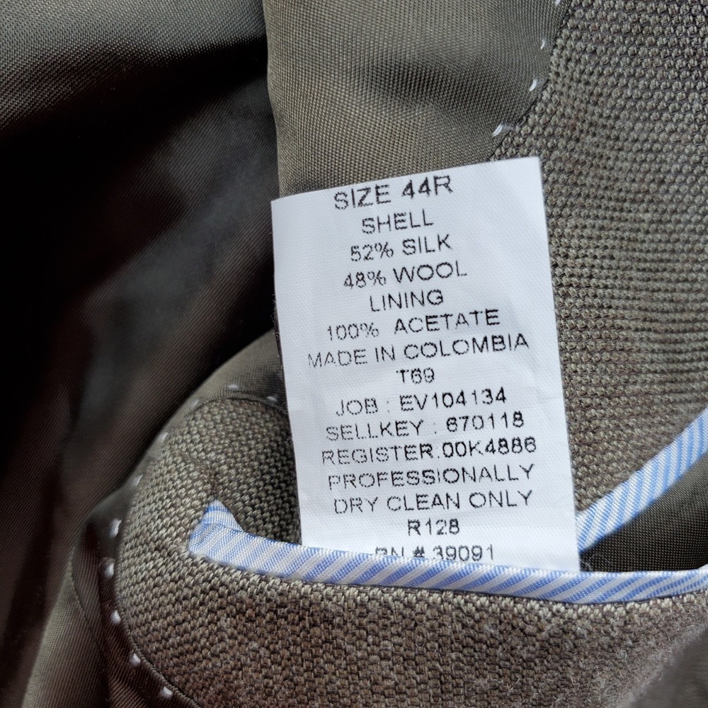Tommy Hilfiger Blazer Jacket Mens 44R Multi Single Breasted Notch Office Wear - Picture 6 of 11
